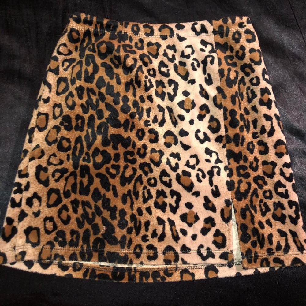 Leopard Mini Skirt